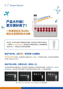 生工生物推出buffer改进型内切酶5折促销